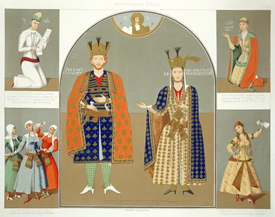 Georgia in the XVth century: King Alexander I and Queen Nestane-Dared, plate 58 from 